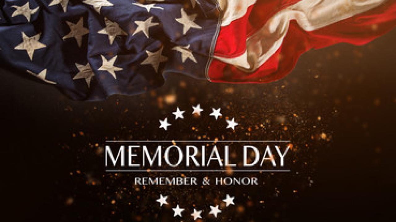 Closed Memorial Day Monday May 29, 2023